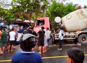 Tragis! Truk Molen Tabrak Motor, Dua Mahasiswa dan Pedagang Bakso Meninggal di Tempat