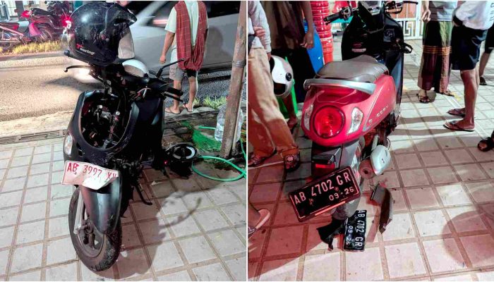 Kecelakaan Dua Motor di Sanden, Tiga Orang Luka dan Dilarikan ke RS UII