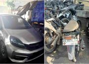 Motor dan Mobil Bertabrakan di Simpang Amigo, Satu Korban Luka Parah