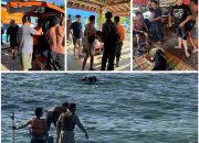 Remaja Terseret Arus Pantai Ngandong, Satlinmas Bergerak Cepat Menyelamatkan Korban