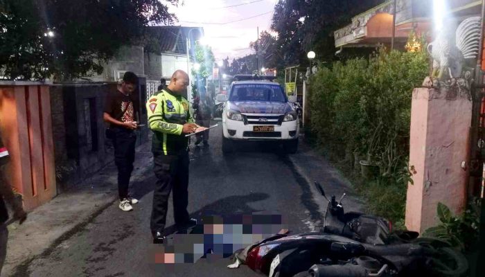 Kecelakaan Tunggal di Bantul, Motor Tabrak Tiang, Pengendara Kritis