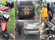 Kecelakaan Beruntun di Simpang Dawetan, Truk Hantam Mobil Seret Dua Motor