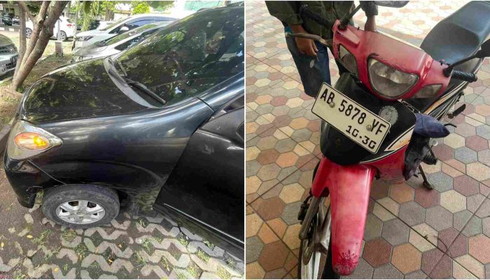 Belok ke SPBU, Mobil Disambar Motor, Satu Orang Luka Ringan