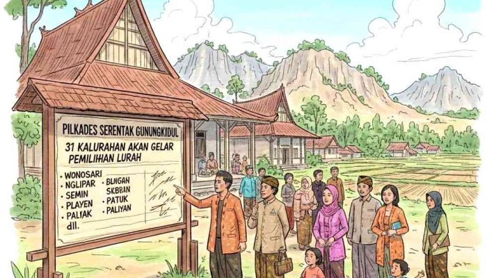 Sebanyak 31 Kalurahan di Gunungkidul Akan Gelar Pilur Serentak Tahun 2026