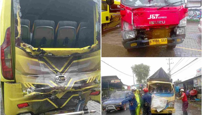 Kecelakaan Beruntun di Jalan Parangtritis, Sopir Truk Alami Patah Kaki