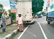 Truk Boks Seruduk Honda Astrea di Simpang Sentolo, Korban Alami Luka Lecet