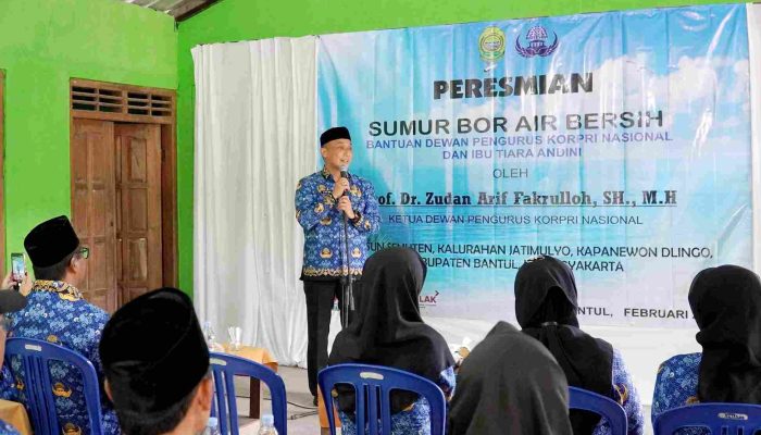 Pemkab Bantul Nilai Program Korpri Pusat 3 Sumur Air Bersih Bahagiakan Warga Bantul