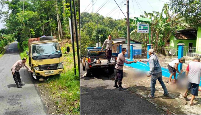 Truk Keluar Jalur di Panggang, Tabrak Motor Supra, Pembonceng Tewas di Tempat