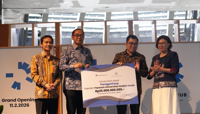Universitas Gadjah Mada bersama ParagonCorp meresmikan “Collab Hub by ParagonCorp,” Ruang Kolaborasi Mahasiswa dan Dunia Industri