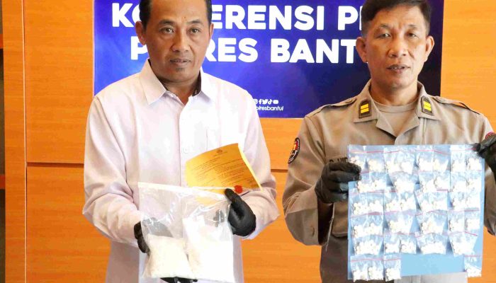 Pengedar Pil Terlarang di Sewon Dibekuk, Polisi Temukan Ribuan Pil Berlogo “Y”