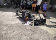 Spacy vs Panther di JJLS Saptosari, Pengendara dan Pembonceng Terluka