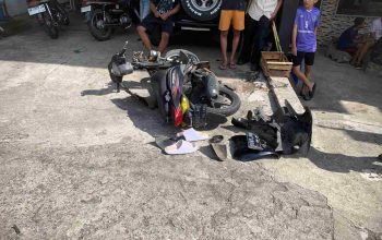 Spacy vs Panther di JJLS Saptosari, Pengendara dan Pembonceng Terluka