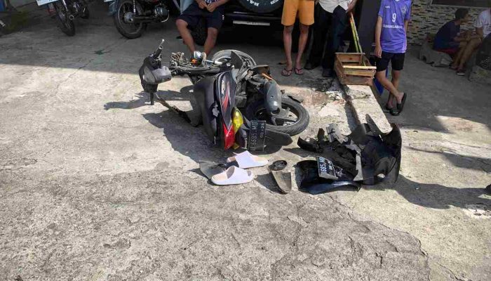 Spacy vs Panther di JJLS Saptosari, Pengendara dan Pembonceng Terluka