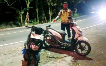 Gagal Salip di Marka Tak Terputus, Dua Motor Tabrakan, Korban Patah Tulang