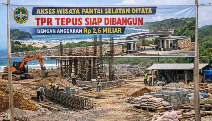 Akses Wisata Pantai Selatan Ditata, TPR Tepus Siap Dibangun dengan Anggaran Rp2,6 Miliar