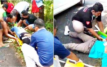 Kecelakaan di Jalan Wonosari-Tepus, Dua Pengendara Motor Alami Luka-luka