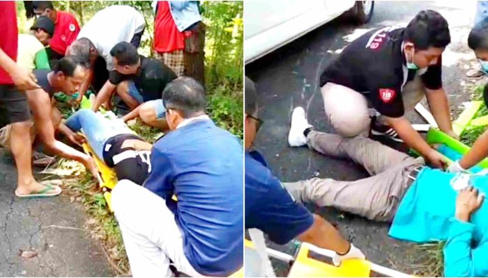 Kecelakaan di Jalan Wonosari-Tepus, Dua Pengendara Motor Alami Luka-luka