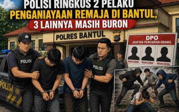 Polisi Ringkus 2 Pelaku Penganiayaan Remaja di Bantul, 3 Lainnya Masih Buron