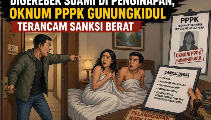 Digerebek Suami di Penginapan, Oknum PPPK Gunungkidul Terancam Sanksi Berat