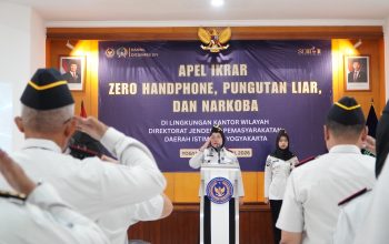 Kanwil Ditjenpas DIY Gelar Apel “Ikrar Zero Halinar”