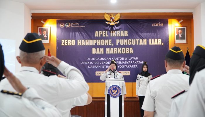 Kanwil Ditjenpas DIY Gelar Apel “Ikrar Zero Halinar”