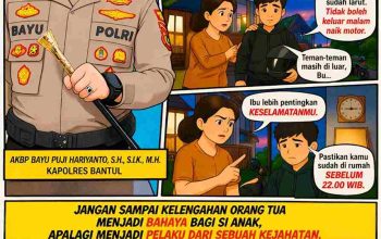 Tekan Klitih dan Tawuran, Polres Bantul Minta Orang Tua Jemput Anak Sebelum 22.00 WIB