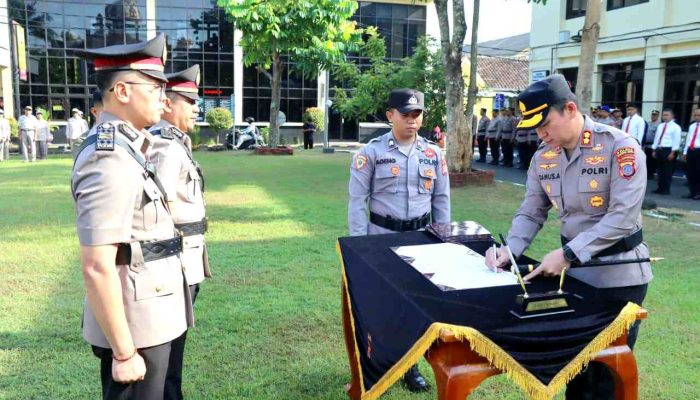 Empat Jabatan Strategis di Polres Gunungkidul Berganti