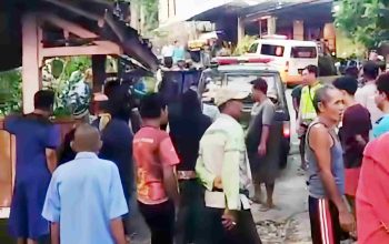 Rem Blong di Jalan Menurun, Motor Terjun ke Pekarangan 10 Meter, Pembonceng Meninggal