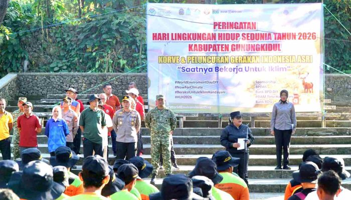Hari Lingkungan Hidup Sedunia 2026, Kodim dan Pemkab Gunungkidul Bersihkan Pantai Sundak