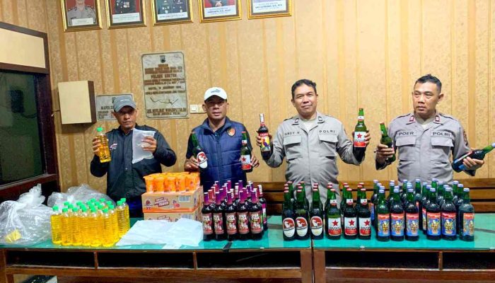 Peredaran Miras Ilegal di Bantul Terungkap, Polisi Sita Ratusan Botol dari Dua Lokasi