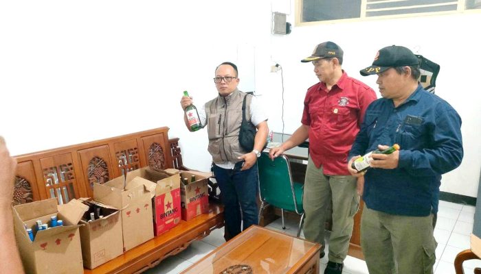 Peredaran Miras Tanpa Izin Ditindak, Satpol PP Gunungkidul Sita 121 Botol