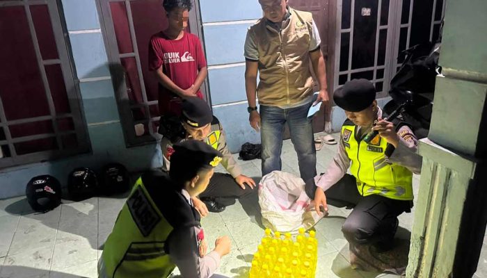 Razia Miras di Bantul, Polisi Amankan 115 Botol dan Lima Pelaku