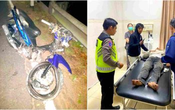 Pengendara Yamaha Vega R Hilang Kendali di Jalan Jogja-Wonosari, Alami Luka-Luka