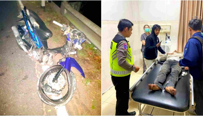 Pengendara Yamaha Vega R Hilang Kendali di Jalan Jogja-Wonosari, Alami Luka-Luka