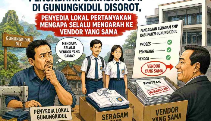 Pengadaan Seragam SMP di Gunungkidul Disorot, Penyedia Lokal Pertanyakan Mengapa Selalu Mengarah ke Vendor yang Sama