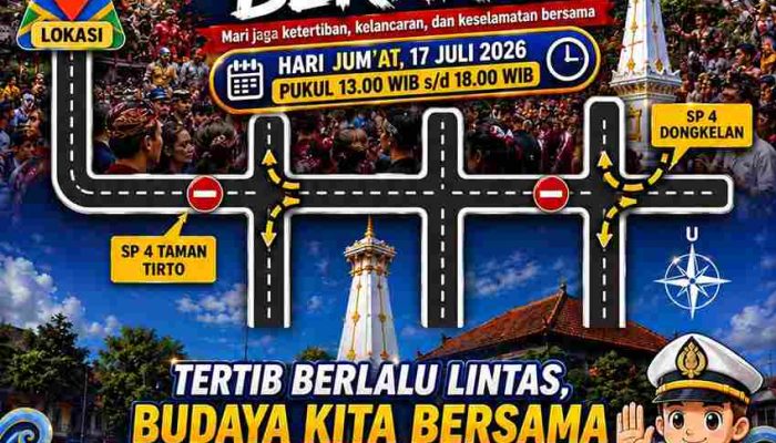 Ada Tradisi Bekakak Jumat Sore, Simak Rekayasa Lalu Lintas Polres Bantul di Ringroad Selatan