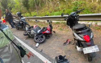 Diduga Kurang Konsentrasi, Dua Sepeda Motor Bertabrakan di Gading Playen, Mahasiswi Meninggal