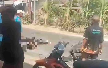 Vario Tabrak Kijang di Playen, Dua Pelajar Luka Kepala dan Satu Patah Tangan
