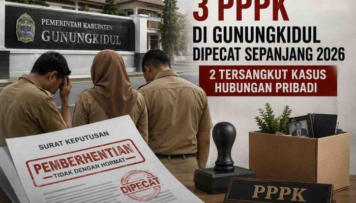 3 PPPK di Gunungkidul Dipecat Sepanjang 2026, 2 Tersangkut Kasus Hubungan Pribadi