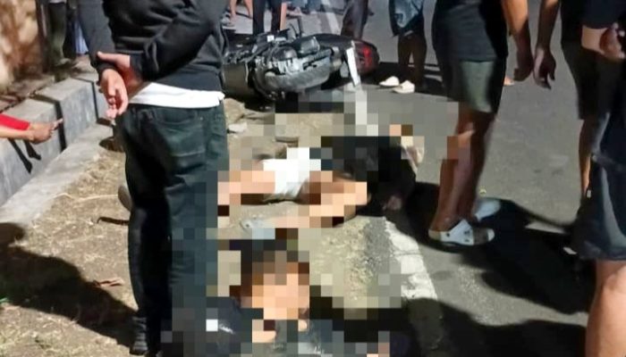 Tabrakan Honda Vario dan Beat di Piyaman, 1 Pelajar Meninggal Dunia dan 4 Luka