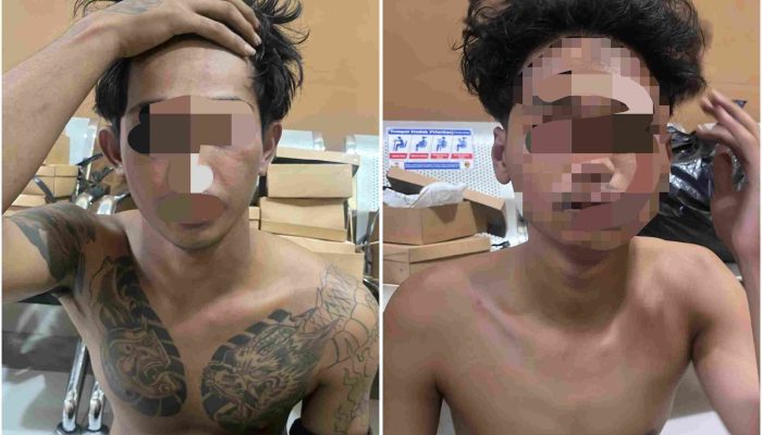 Dua Pemuda Diamankan, Kedapatan Bawa Celurit Diduga Hendak Serang Pengendara