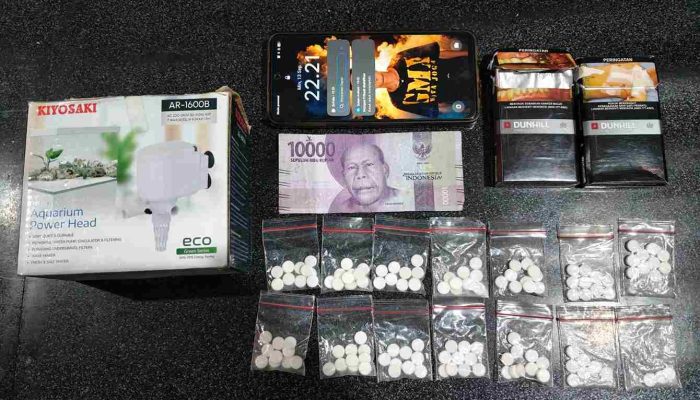 129,5 Butir “Pil Sapi” Disembunyikan di Kardus, Pengedar di Sewon Diciduk Polisi