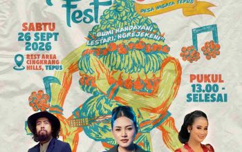 Gunungkidul Tourism Fest 2026 Digelar di Desa Wisata Tepus, Angkat Tema Lestari dan Ngrejekeni