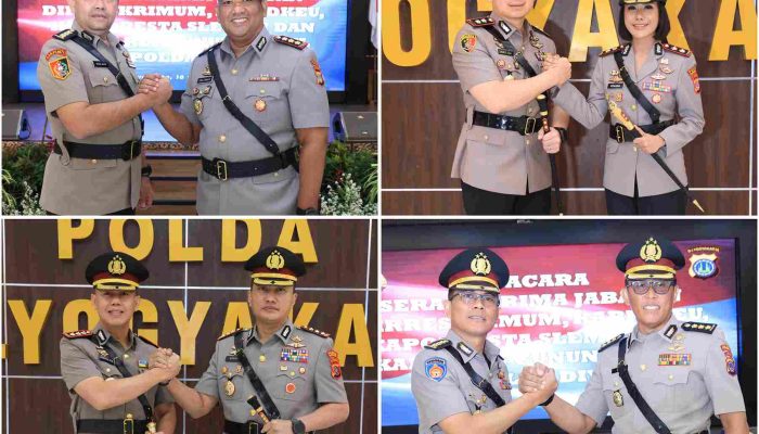 Polda DIY Mutasi 4 Pejabat, Dirreskrimum hingga Kapolres Gunungkidul Berganti