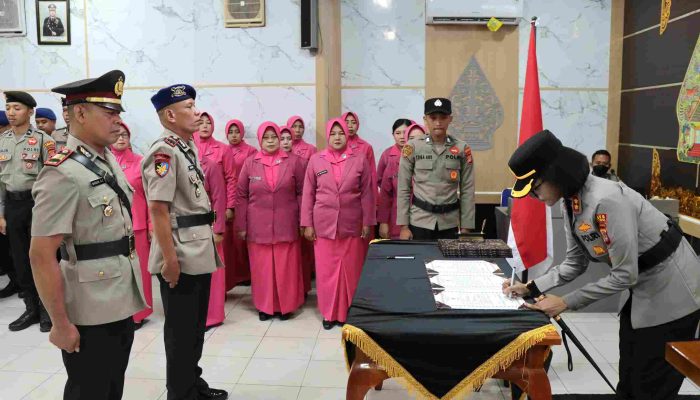 Sertijab Polres Gunungkidul, Ini Daftar Pejabat Baru Kasat dan Kapolsek