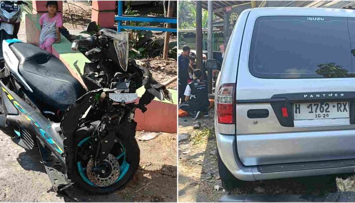 Adu Banteng Aerox dan Isuzu Panther di Bantul, Pemotor Meninggal di Lokasi