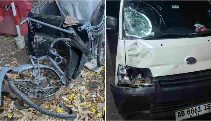 Mobil Grand Max Tabrak Becak di Jalan Wonosari Banguntapan, Pengayuh Becak Meninggal di Lokasi