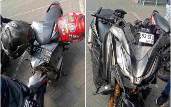 Yamaha X-Max Tabrak Honda Vario di Jalan Karangmojo-Semin, Tiga Orang Terluka